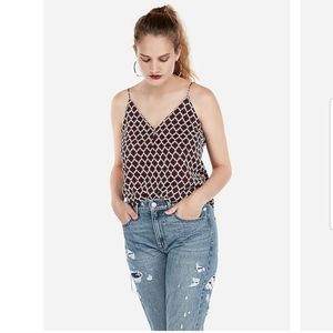 New Express Button Front Downtown Cami Size XS